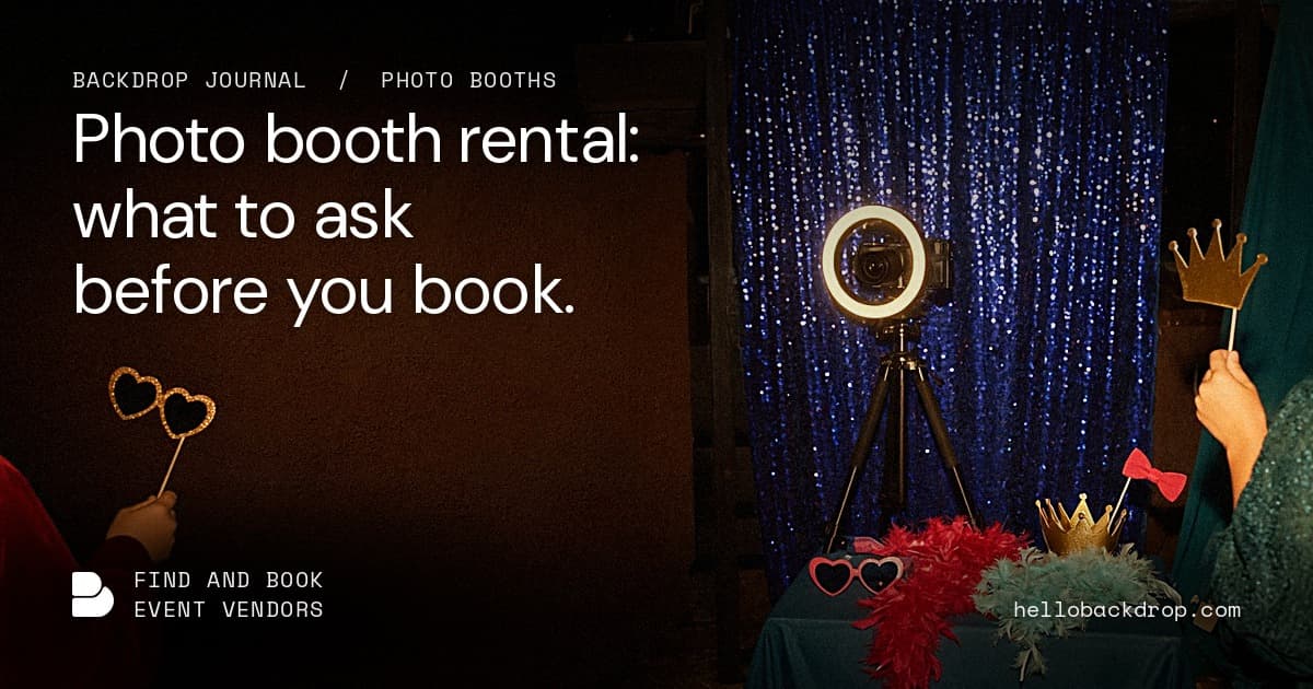 Photo Booth Rental Bay Area: What to Ask First