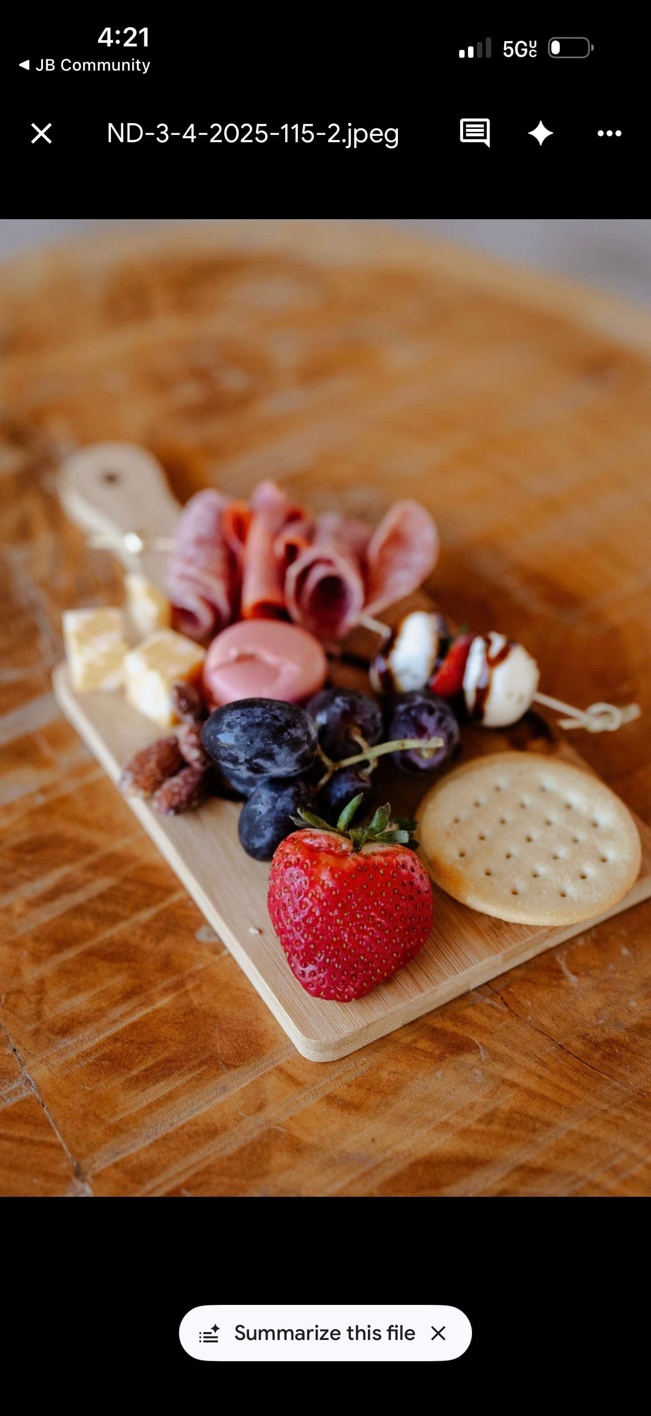 Luxury Charcuterie Cart Experience